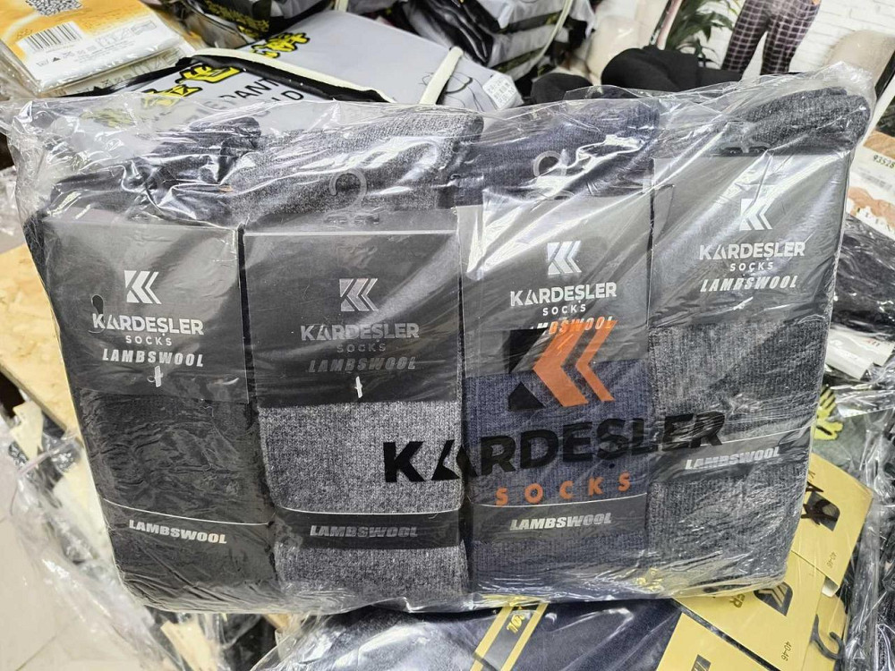 Мужские теплые термоноски с шерстью. Турецкие теплые носки с шерсти (2шт) Kardesler 10124 Киев - изображение 1