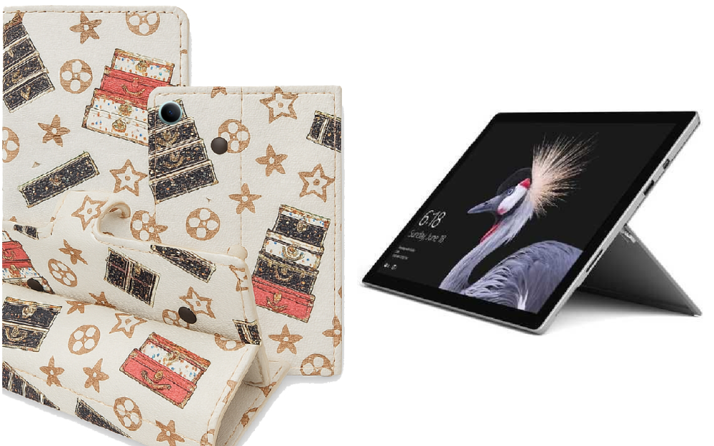 Книжка-трансформер для планшета Microsoft Surface Pro 2, Pro 3, Pro 4, колір Black Lyi White Київ - фото 1