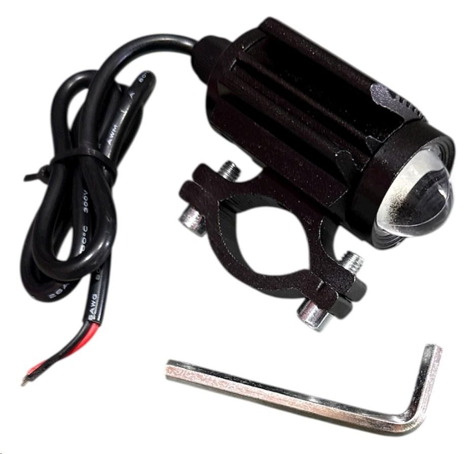 Фара дополнительного света LED  LED L29 з радіатором 9-85V 11W 1400Lm ближній жовтий , дальний білій , стробоскоп, кріплення на Мукачево - фото 1