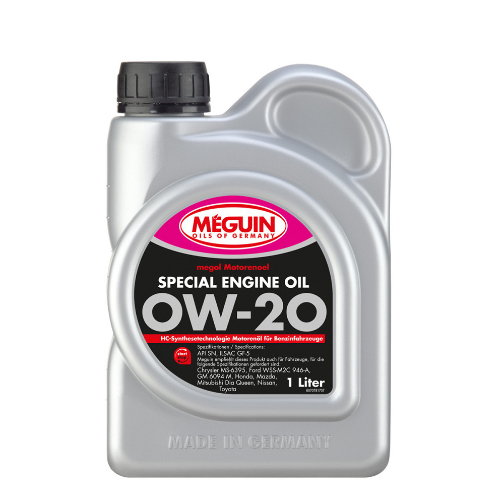 MEGUIN Special Engine Oil SAE 0W-20 1 л — синтетична моторна олива для сучасних бензинових і дизельних двигунів | 7078 Ковель - фото 1