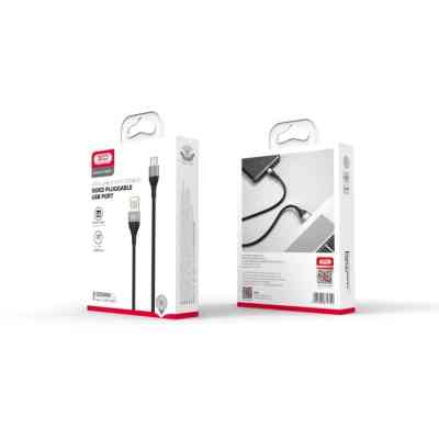 Дата кабель USB 2.0 AM to USB-C 1.0m 2.4A double-sided NB188 gray XO (6920680879700) Вінниця