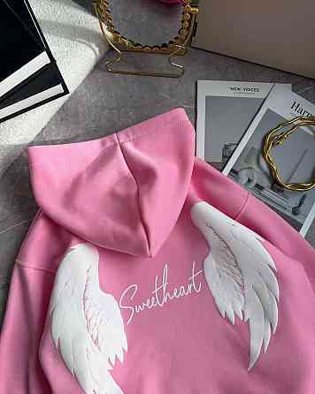 Женская теплая стильная оверсайз худая трехнитка на флисе Одесса