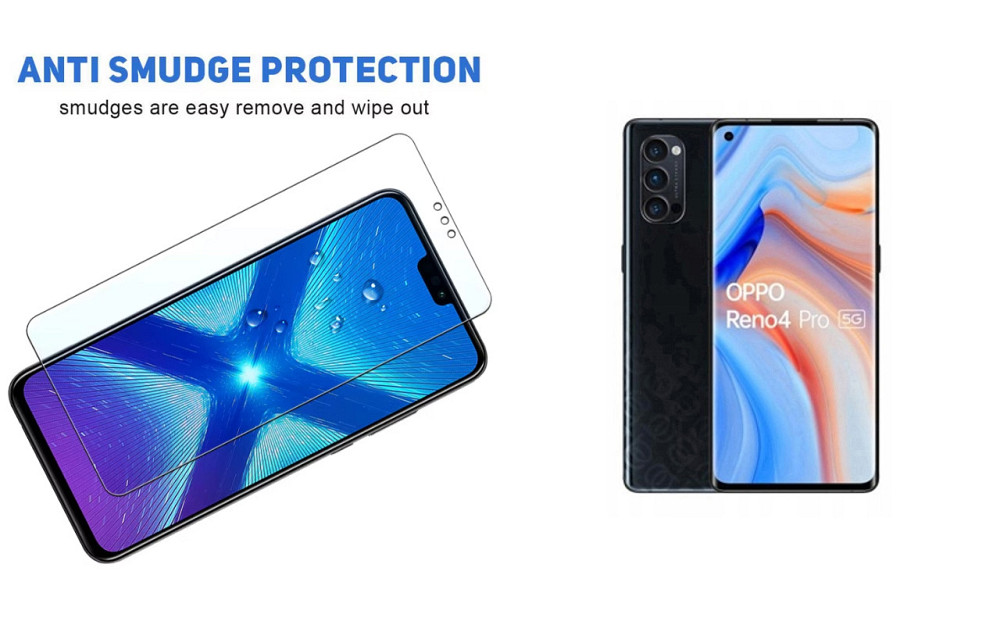 Захисне скло NeoGlass для Oppo Reno 4 Pro – надпрозоре та стійке Київ - фото 3