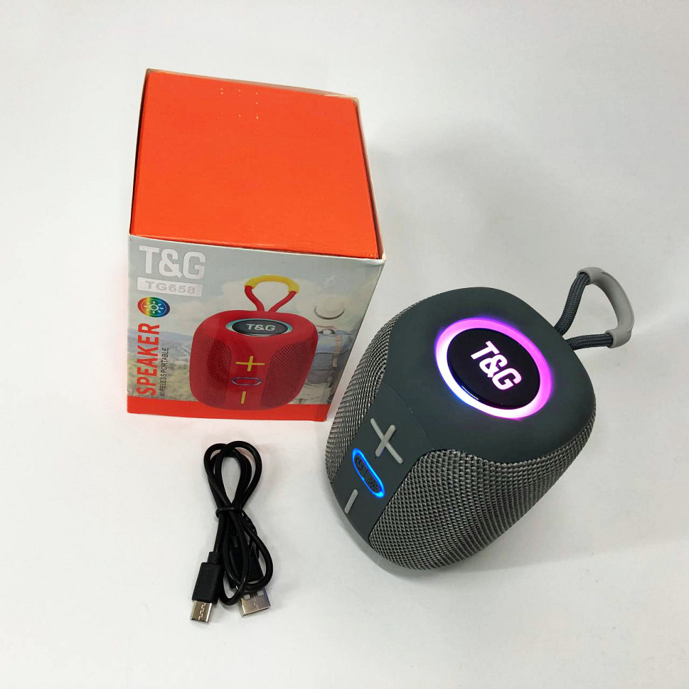 Bluetooth колонка с качественными басами TG658, Блютуз колонка с красивой подсветкой TL-45 Львов - изображение 8