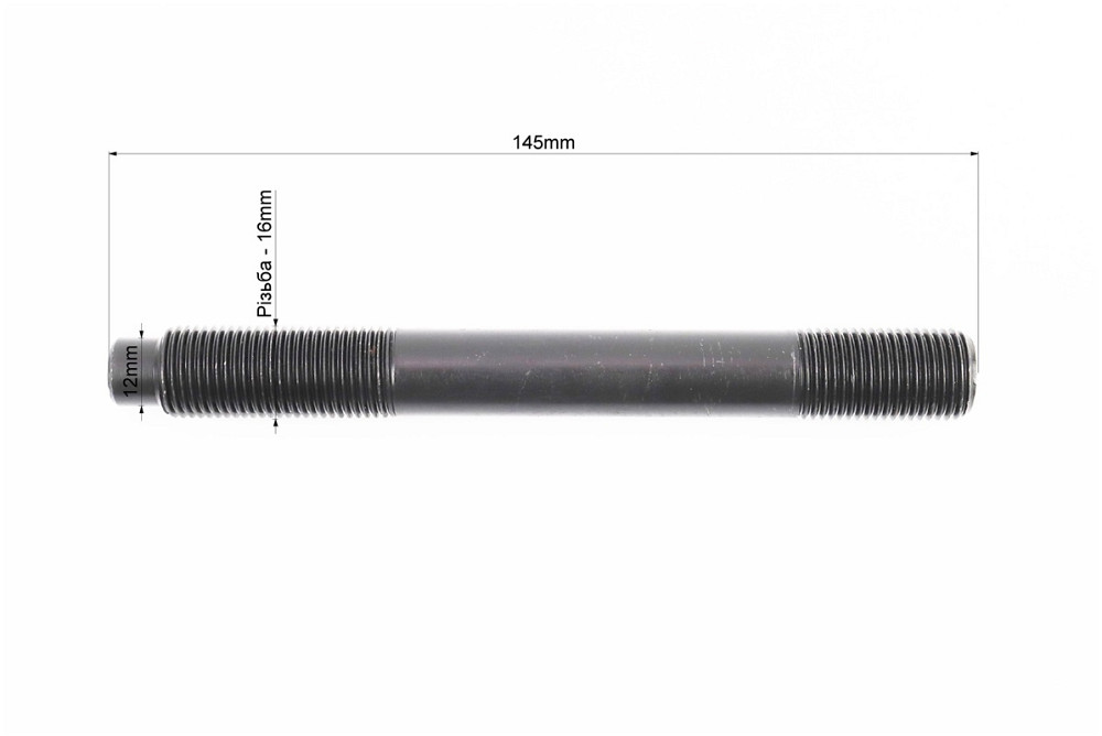 Шпилька головки циліндра М16x145mm к-кт 4шт R195NM/ZS1100 Бершадь - изображение 2
