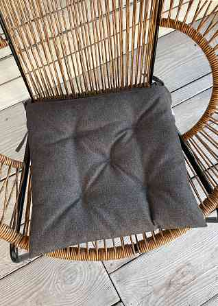 Подушка для стільців (38x38х5 см) Decorator Мальмо колір темно-сірий 84-101 Київ