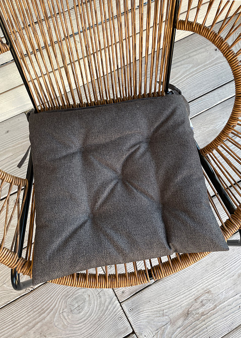 Подушка для стільців (38x38х5 см) Decorator Мальмо колір темно-сірий 84-101 Київ - фото 3