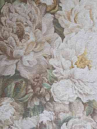 Шпалери вінілові на флізелін Rasch Riva 1.06х10 квіти піони коричневі, бежеві білі зелені 972412 Київ