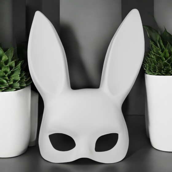 Милые уши зайца RESTEQ маска кролика PlayBoy 36 см стильный аксессуар для образа и фотосъемок Киев