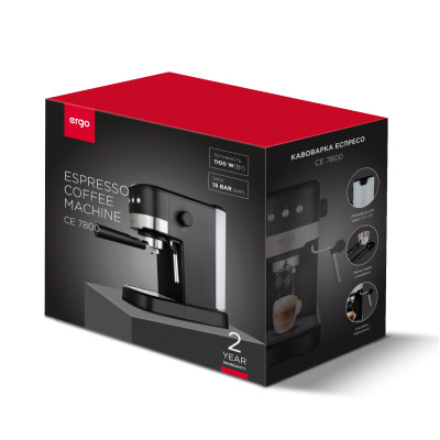Ріжкова кавоварка еспресо Ergo CE 7800 Вінниця - фото 9