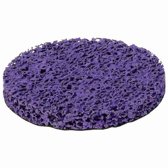 Круг зачистной из нетканого абразива (коралл) Ø125мм на липучке фиолетовый жесткий SIGMA (9176161) Киев