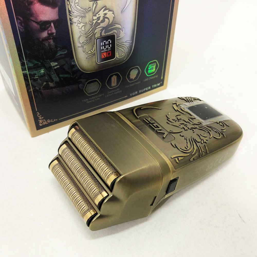 Акумуляторна бритва для гоління голови VGR, Портативна електробритва для бороди, Портативна бритва KO-77 Львів - фото 10