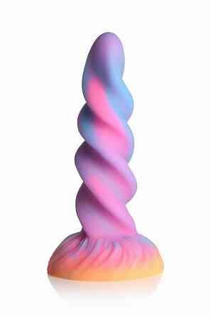 Фэнтезийный фаллоимитатор Creature Cocks Glow-in-the-Dark Unicorn Dildo, светится в темноте, 20,6 см Sex Aura Киев