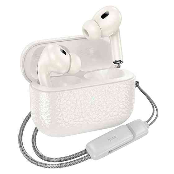 Навушники HOCO EQ9 Plus Duke true wireless ANC Noise Reduction BT headset Milky White (6942007612852 ) Киев