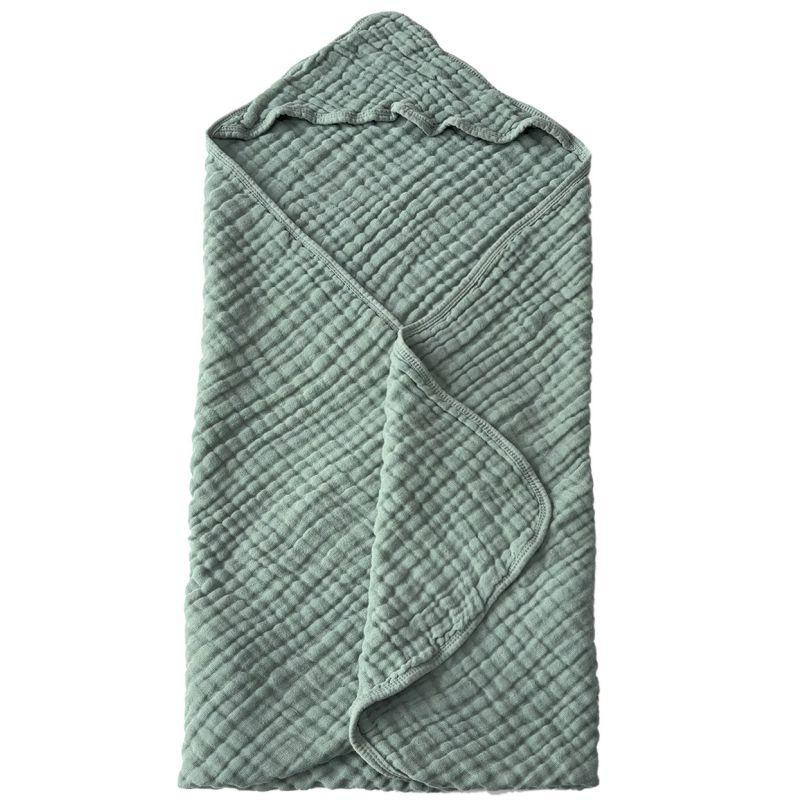 Детское полотенце с капюшоном Lovely Svi органический хлопок ( муслин) – 6-слойный, дышащий 80 x 80  Зеленый Киев - изображение 1