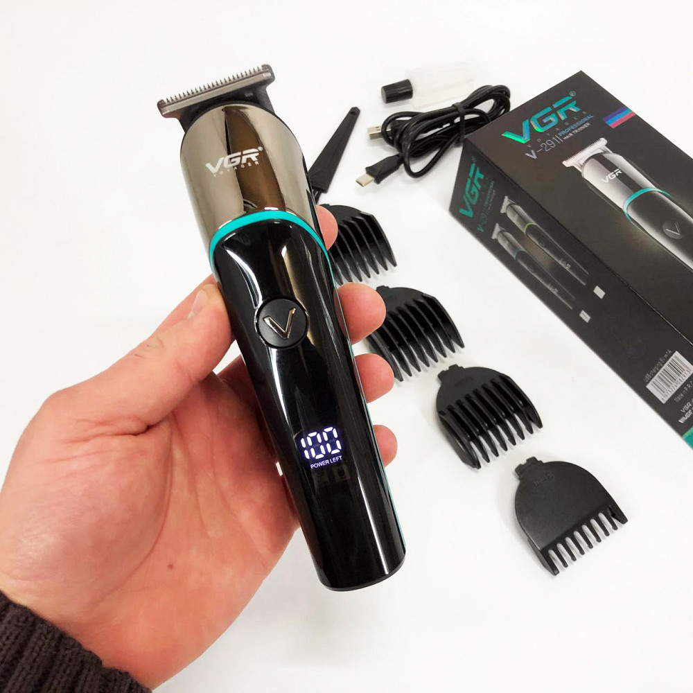 Машина для стрижки в домашних условиях, Аккумуляторная машинка для стрижки волос с насадками DR-24 Львов - изображение 8