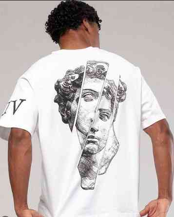 Футболка чоловіча с принтом  42 Біла 2664088880 Дніпро