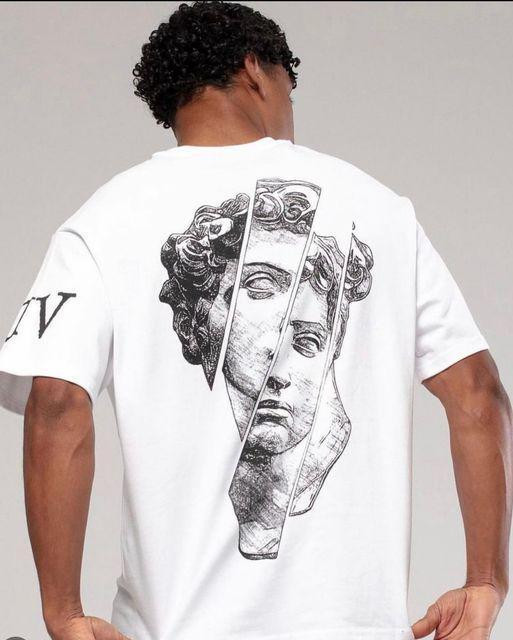 Футболка чоловіча с принтом  42 Біла 2664088880 Дніпро - фото 1