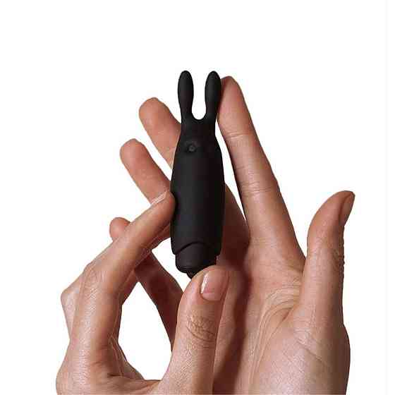Вибропуля Adrien Lastic Pocket Vibe Rabbit Black со стимулирующими ушками Sex Aura Киев