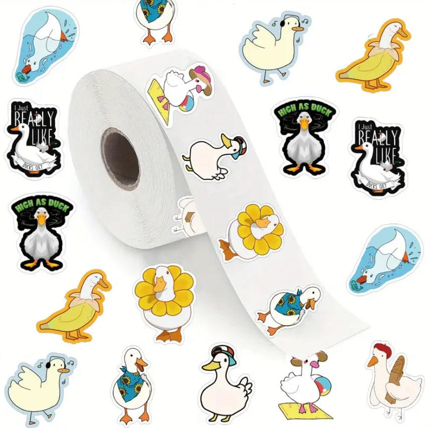 Набір наклейок (стикерів) Смішний Гусь (500 шт.), стикерпак Гусь Київ - фото 4