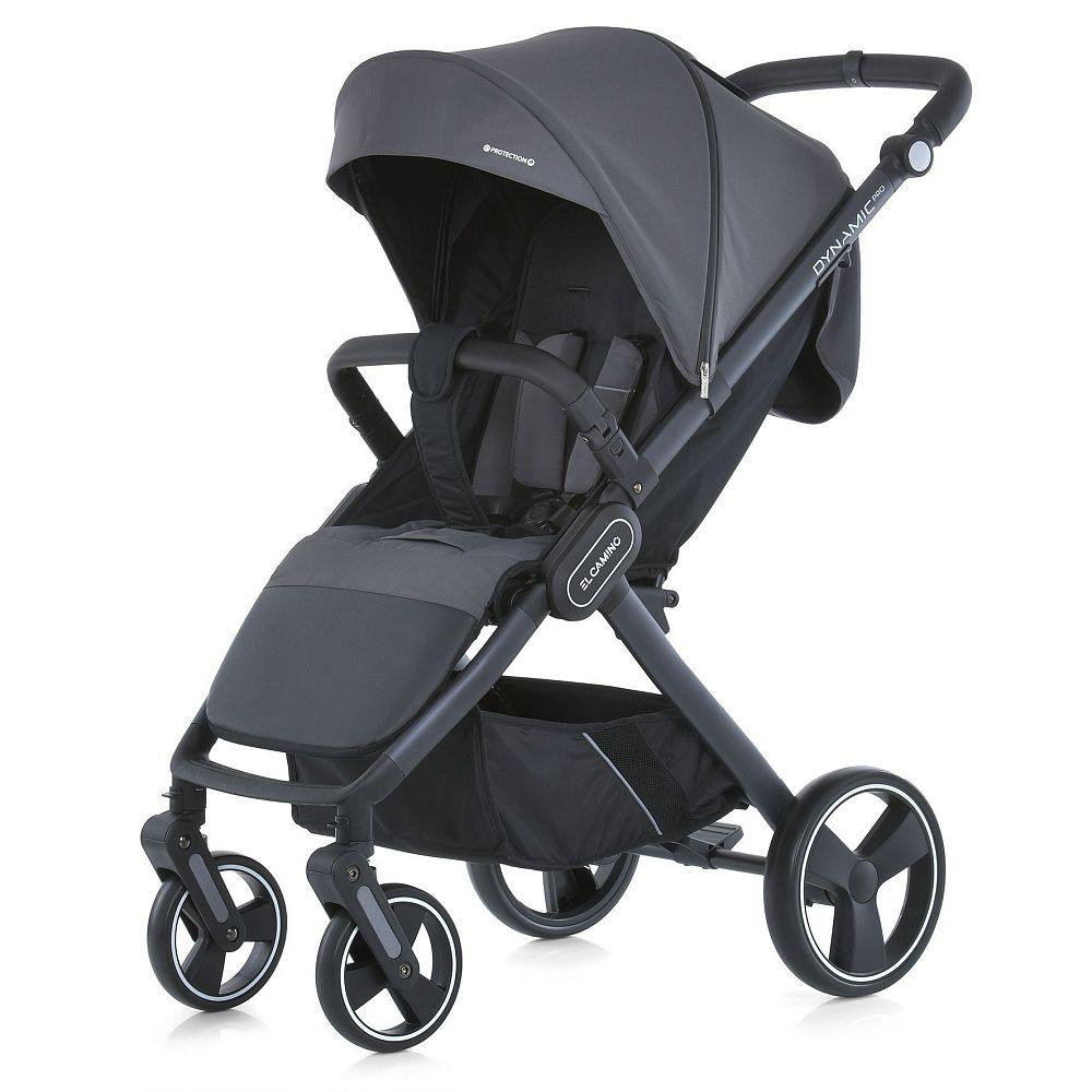 Коляска дитяча EL CAMINO DYNAMIC PRO Charcoal прогулянкова з чохлом дощовиком Сіра (ME 1053-3) Чернигов - изображение 2
