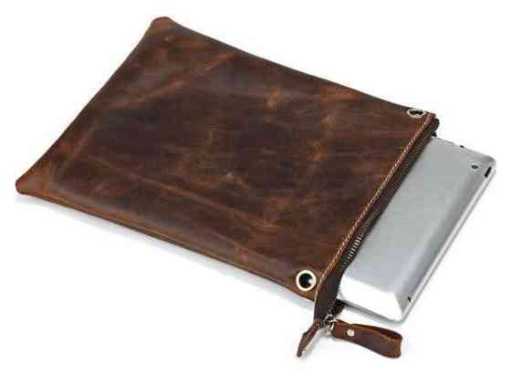 Шкіряна чоловіча сумка коричнева (Vintage) Київ