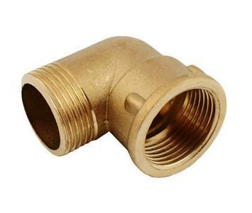 Угол 1/2'' наруж/внутр Украина, латунь усиленный Харьков - изображение 2