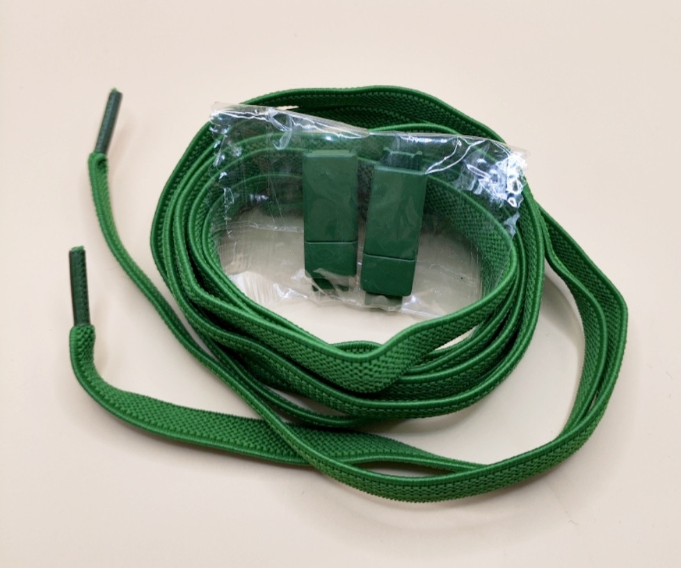 Еластичні шнурки без зав'язок з магнітними застібками Зелений Сміла - фото 3