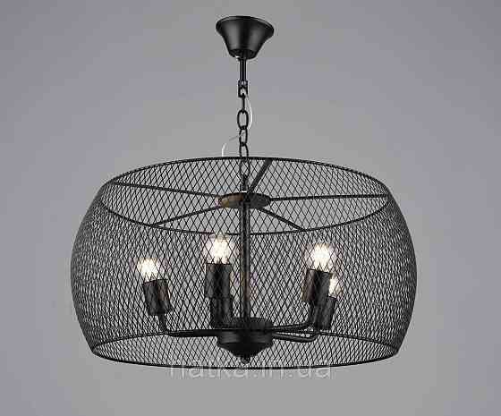 Люстра подвесная в стиле лофт металлическая Sirius B S2460/5 BK черная Киев