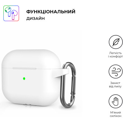 Чохол для навушників Armorstandart Hang Case для Apple AirPods 3 White (ARM60324) Вінниця - фото 2