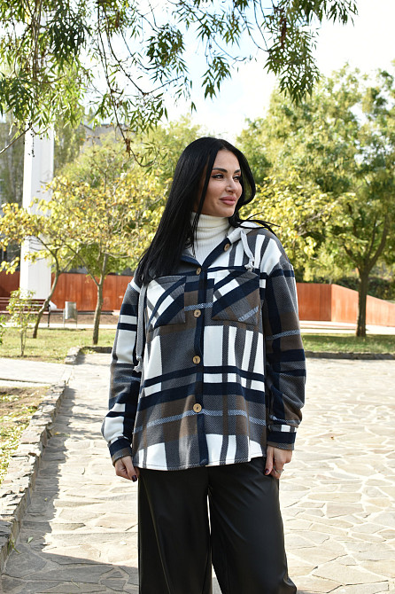 Женская теплая рубашка 