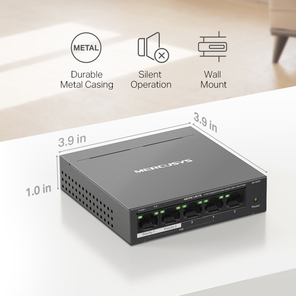 Комутатор Mercusys MS105GP ( 13223 ) Харків - фото 1