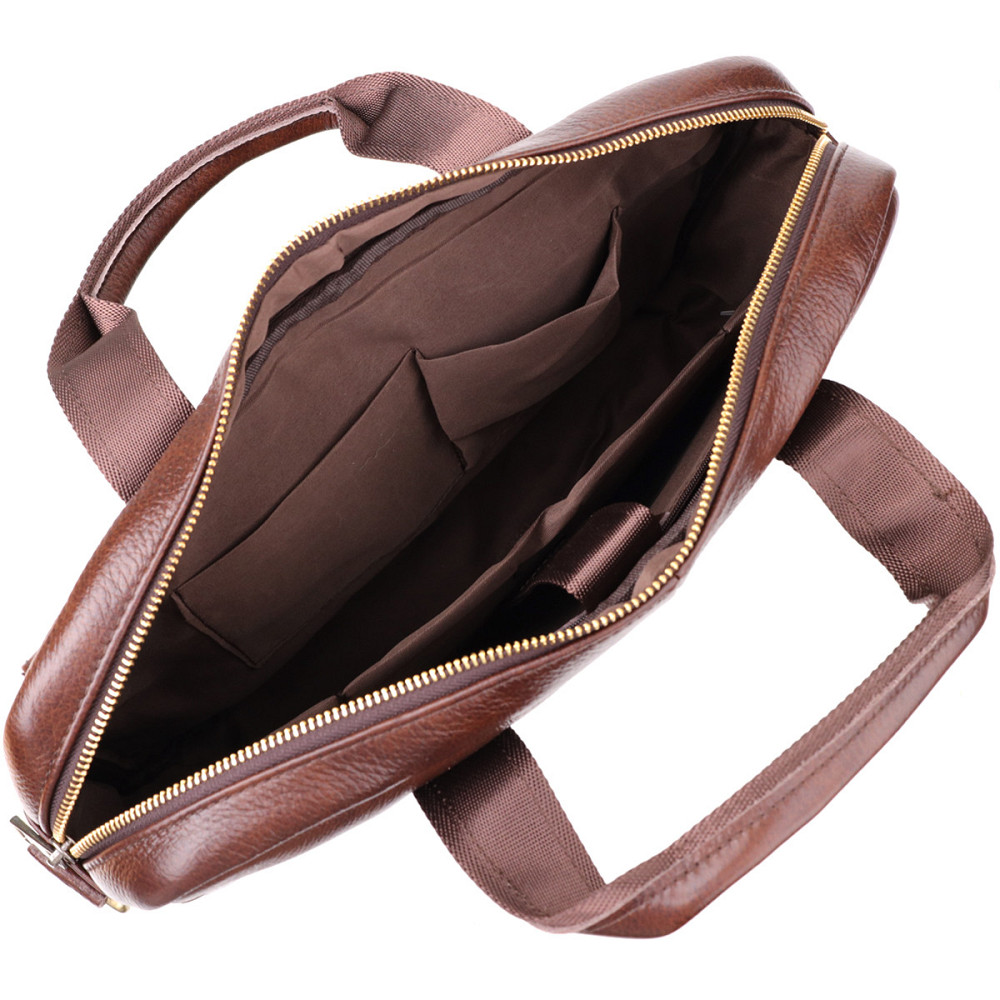 Портфель для чоловіків із натуральної шкіри Коричневий (Vintage) Київ - фото 2