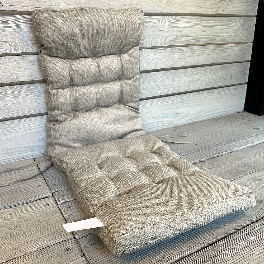 Подушка для стільців (40x120х4 см) подвійна Decorator Мальмо колір тауп 84-167 Київ - фото 1