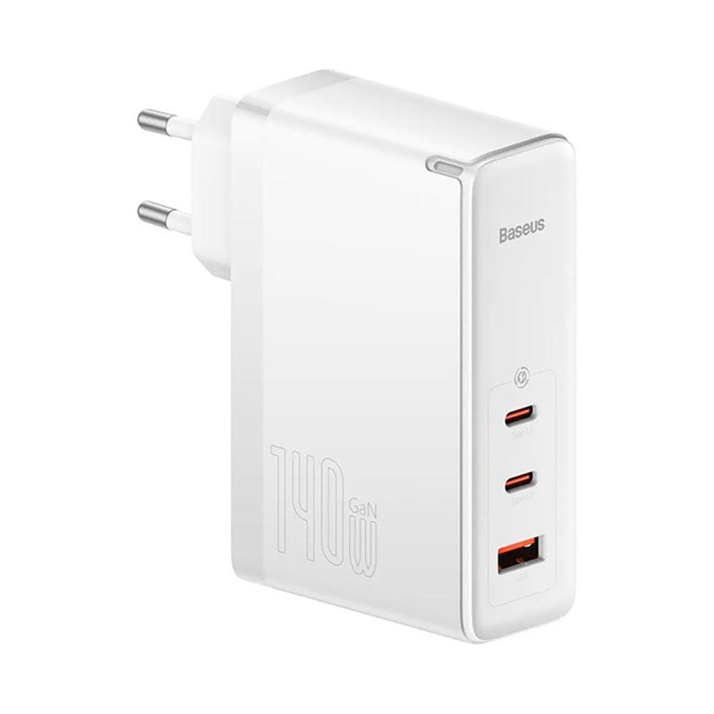 Мережевий зарядний пристрій з кабелем Baseus GaN5 Pro Fast Charger 2C+U 140W EU White (Superior Series Charging Data Cable Type-C Київ - фото 6
