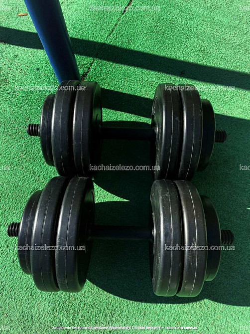 Гантелі набірні 2 по 13 кг з ABS покриттям Гантелі, гирі, штанги та диски бітумні Київ - фото 4