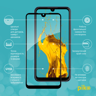 Скло захисне Piko Full Glue ZTE Blade L220 Black (1283126583377) Вінниця - фото 2