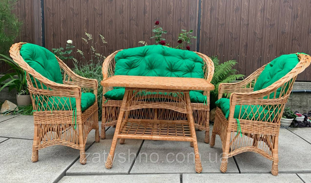 Мебель из лозы, комплект с подушками Киев - изображение 2