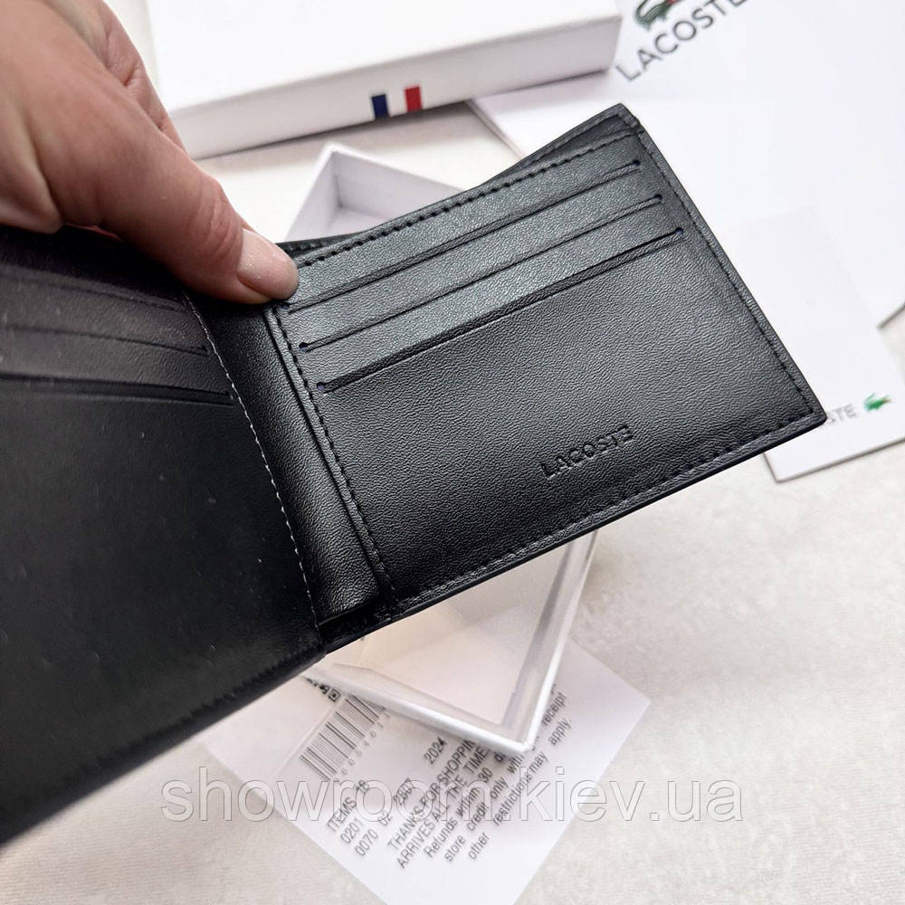 Чоловіче портмоне Lacoste (1717) подарункова упаковка Київ - фото 8