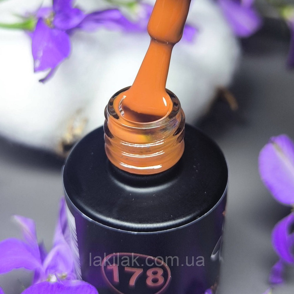 Гель-лак для нігтів Bee Nails 178 (коричнево-жовтогарячий) 8мл Херсон - фото 1