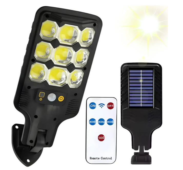 Ліхтар вуличний SOLAR COB HS 8037B 9953 на сонячній батареї, з пультом ДК Вінниця - фото 1