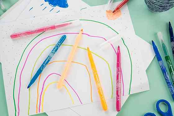 Маркери STABILO power середній наконечник 2 мм набір 30 шт асорті водорозчинні для малювання Київ