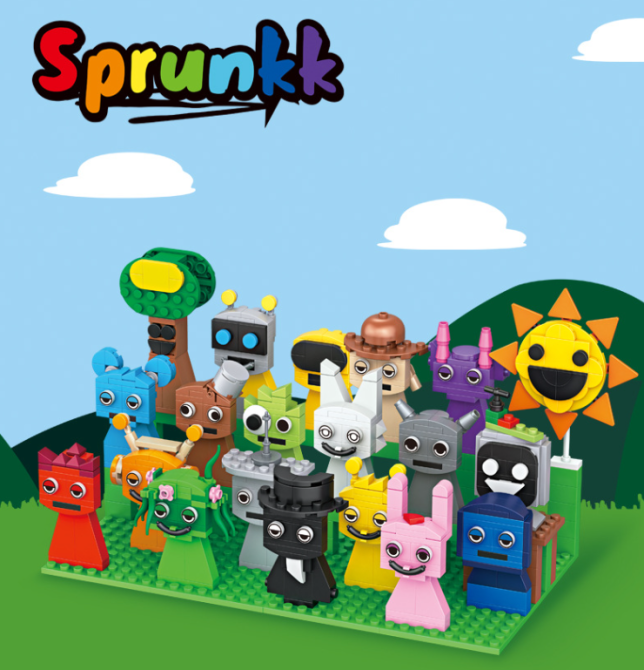 Дитячий конструктор фігурки Sprunki 7718, набір фігурок Спрункі ( 22140 ) Харків - фото 1