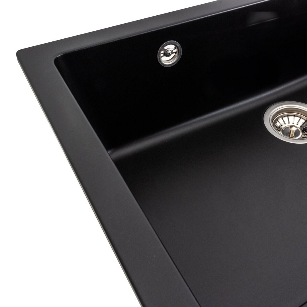 PLATINUM Гранітна мийка для кухні Platinum 7945 Paruana матова Чорна Київ - фото 5
