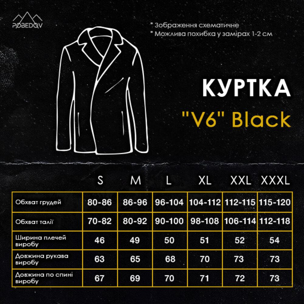 Мужская зимняя Куртка без капюшона Pobedov Winter Jacket V6 Black Киев - изображение 6