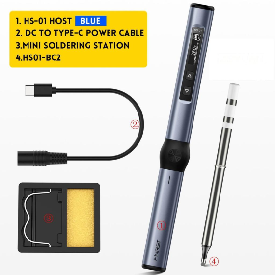 Паяльник Fnirsi HS-01-BC2-BK USB DC96W PD65W + 1 жало Вінниця