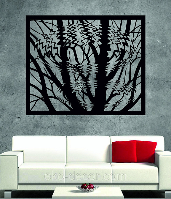 Настенный декор Панно   «Дерево» 70*60 см, Черный Киев - изображение 5