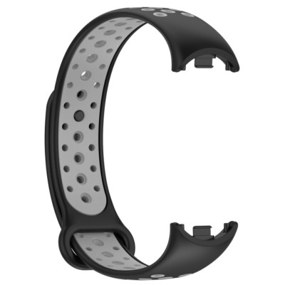 Ремешок для фитнес браслета BeCover Vents Style для Xiaomi Mi Smart Band 10 Black-Gray (713628) Винница - изображение 5