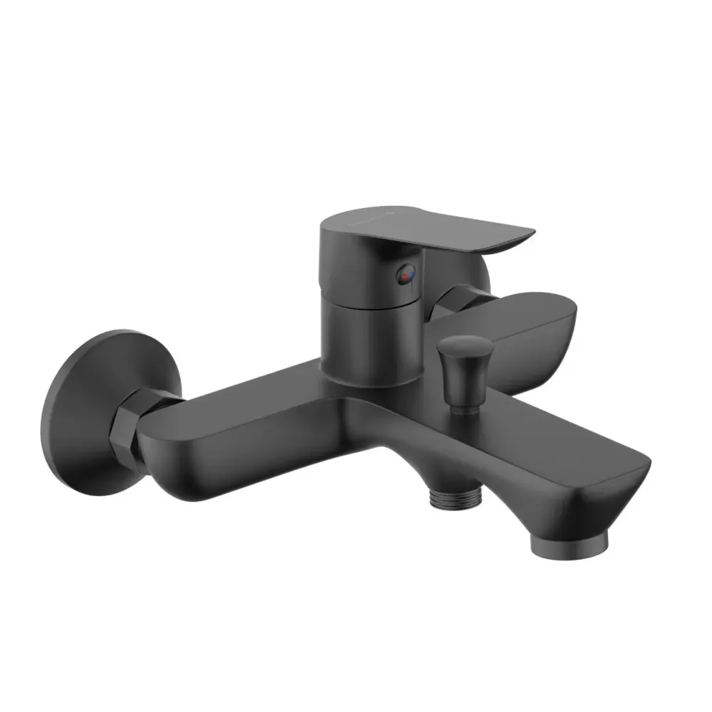 Смеситель для ванны Imprese Kucera f03203410AA черный\матовый Киев - изображение 1