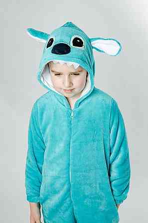 Кігурумі-піжама, дитячий і підлітковий, Стіч, бірюзовий комбінезон домашній топ Київ